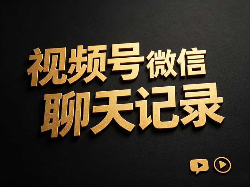 【个人or工作室】视频号 - 微信聊天记录 玩法详解（含软件工具）-大白白网创联盟